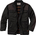 Mens Vintage Waxed Cotton Water Resistant Barn Chore Jacket