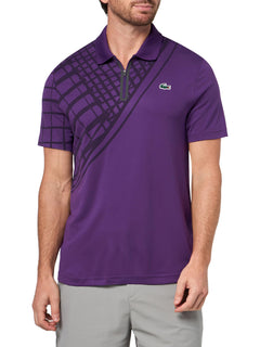 Mens Ultra Dry Printed Slim Fit Tennis Polo