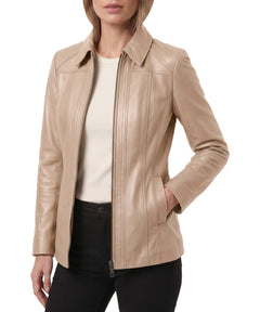 Genuine Lambskin Leather Jacket Casual Long Coat
