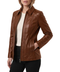 Genuine Lambskin Leather Jacket Casual Long Coat
