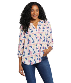 Womens Sleeveless Pintuck Top