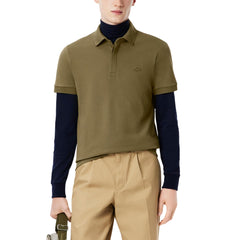 Mens Regular Fit Contrast Stretch Pique Polo Shirt