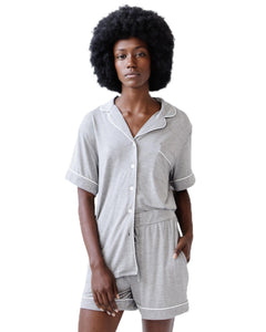 Short Sleeve Pajama Set Relaxed Fit with Pockets