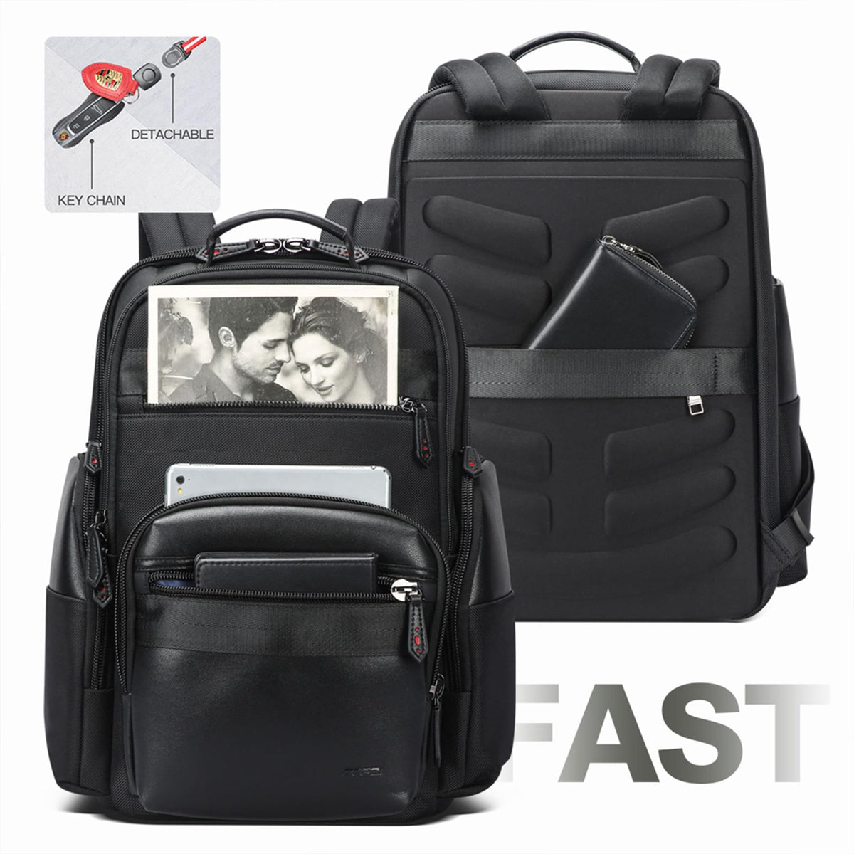 Anti Theft Business Laptop Travel Backpack for Men