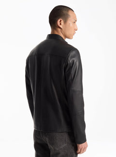 Mens Leather Racer Jacket