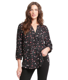 Womens Sleeveless Pintuck Top
