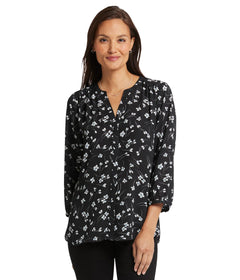 Womens Sleeveless Pintuck Top