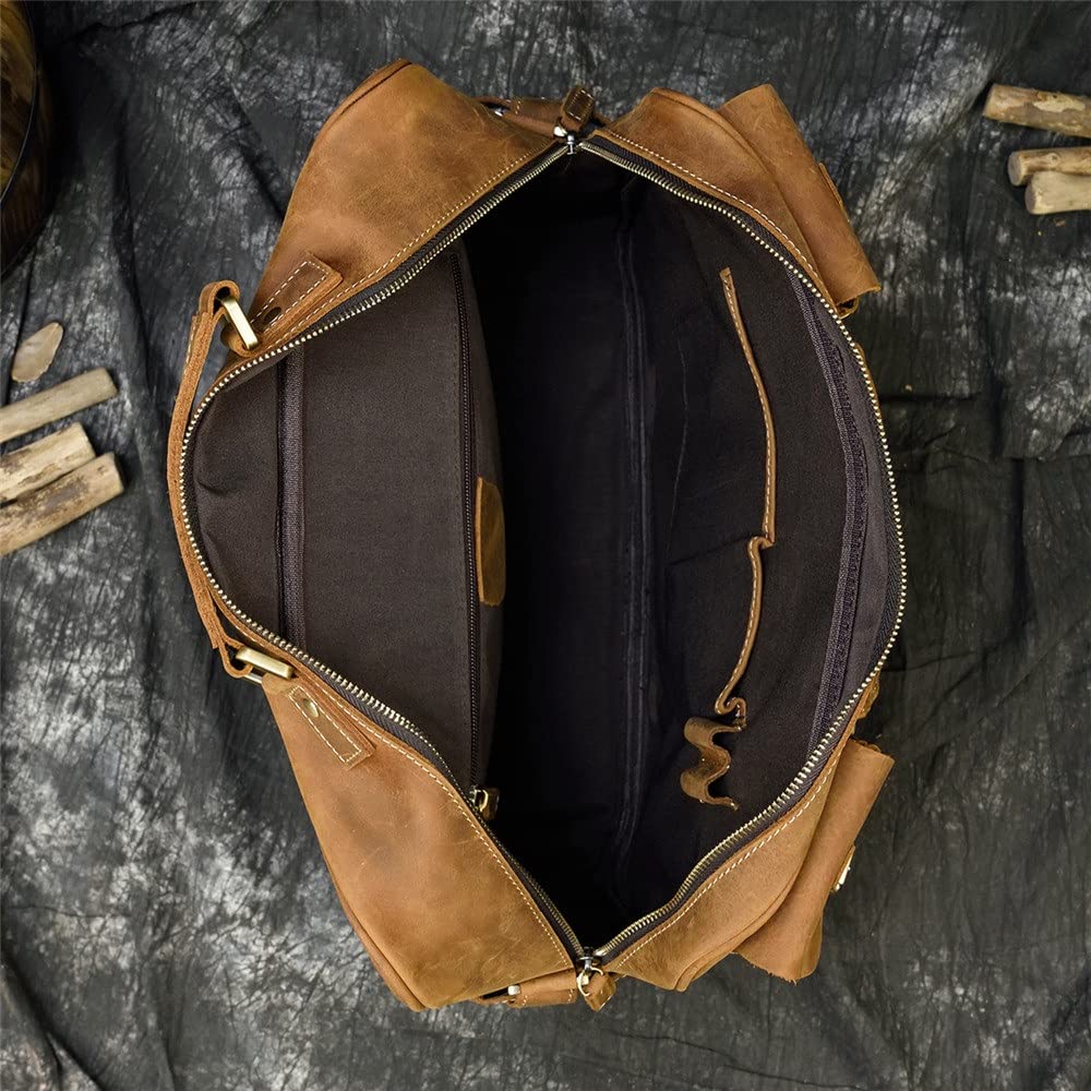 Mens Retro Briefcase Travel Crossbody Bag