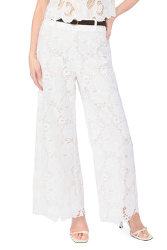Women's Wide Leg Pull on Lace Pant