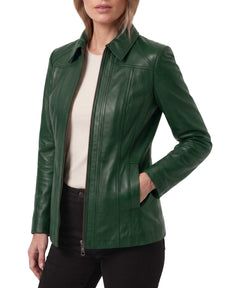 Genuine Lambskin Leather Jacket Casual Long Coat