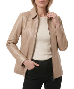 Genuine Lambskin Leather Jacket Casual Long Coat