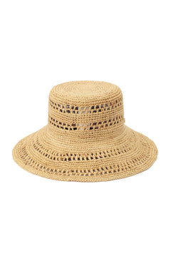 Open Weave Natural Sun Hat for Women
