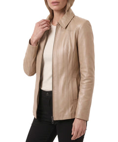 Genuine Lambskin Leather Jacket Casual Long Coat