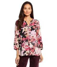 Womens Sleeveless Pintuck Top