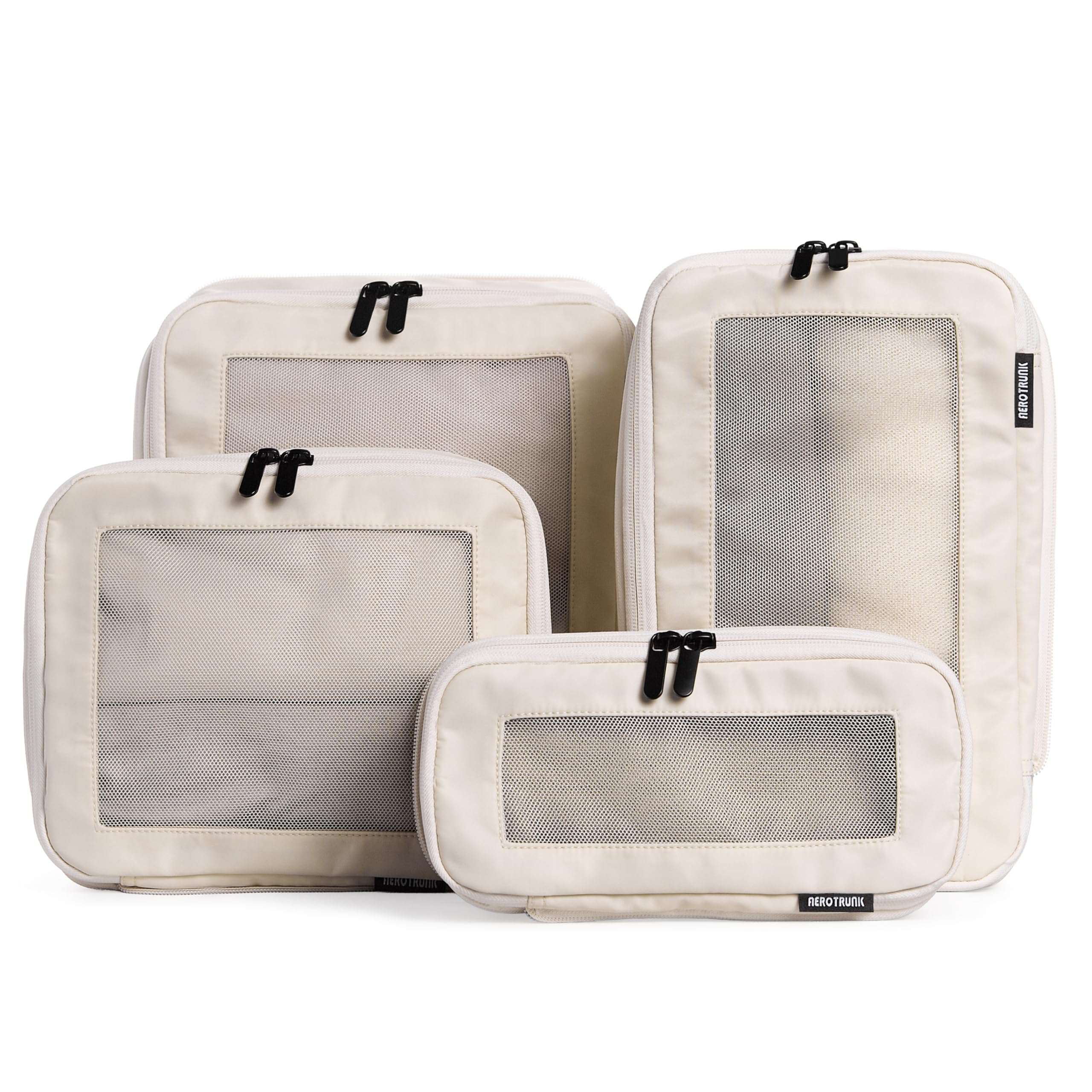 Double Zipper Compression Packing Cubes for Travel