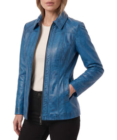 Genuine Lambskin Leather Jacket Casual Long Coat