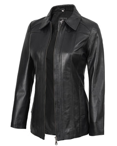 Lambskin Leather Blazer Jacket Casual Coat
