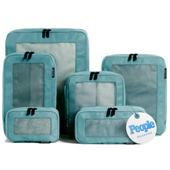 Double Zipper Compression Packing Cubes for Travel