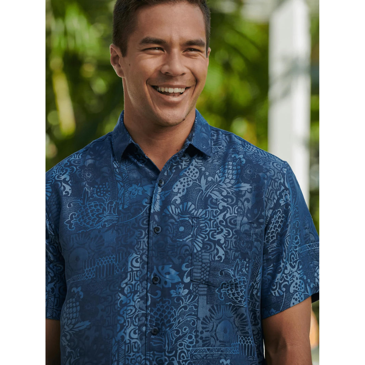 Mens Short Sleeve Apana Button Up Shirt