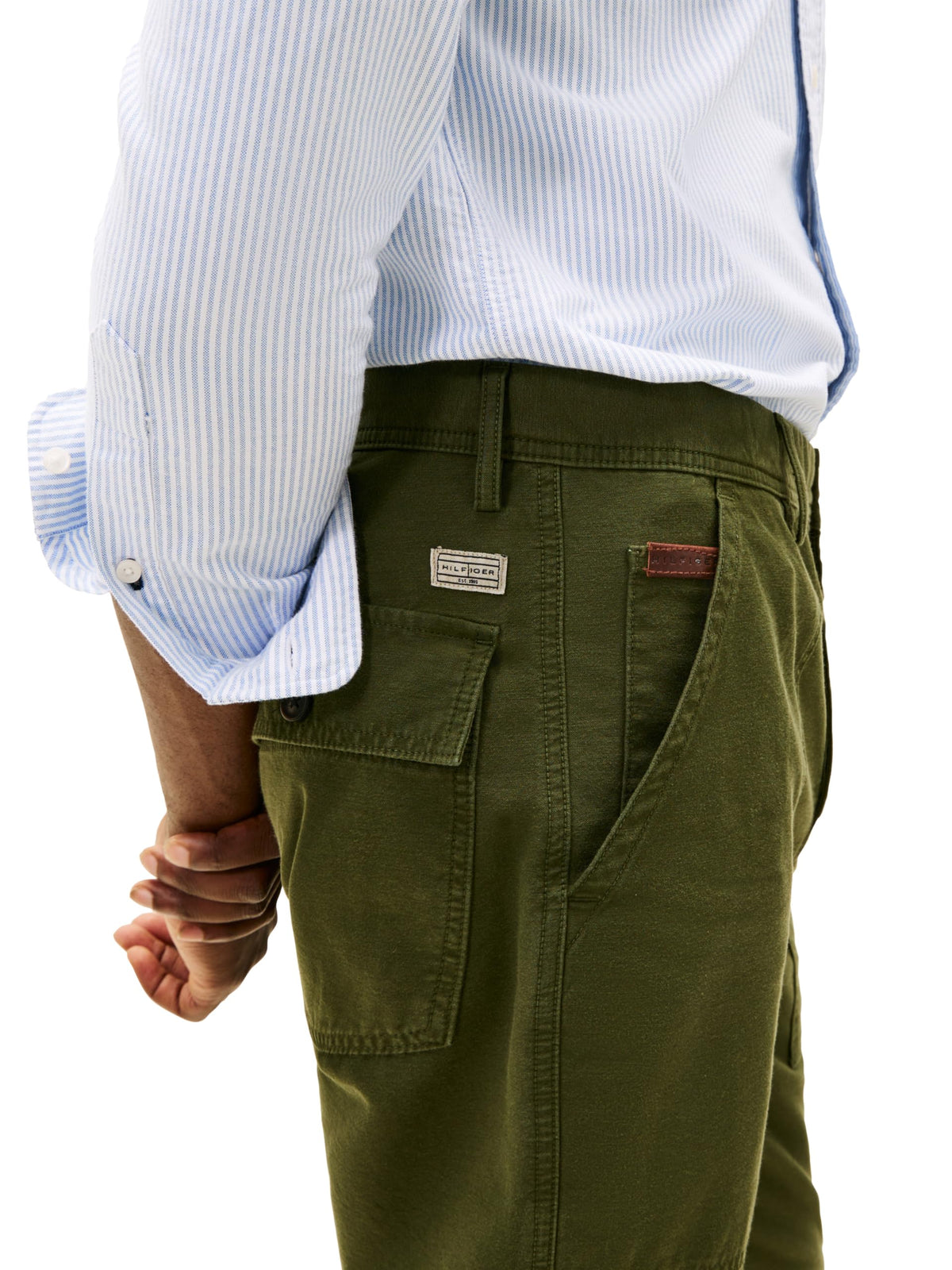Mens Regular Fit Wrinkle Resistant Cotton Chino Pants
