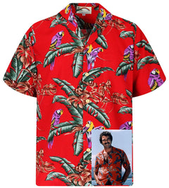 Mens Jungle Bird Short Sleeve Rayon Shirt