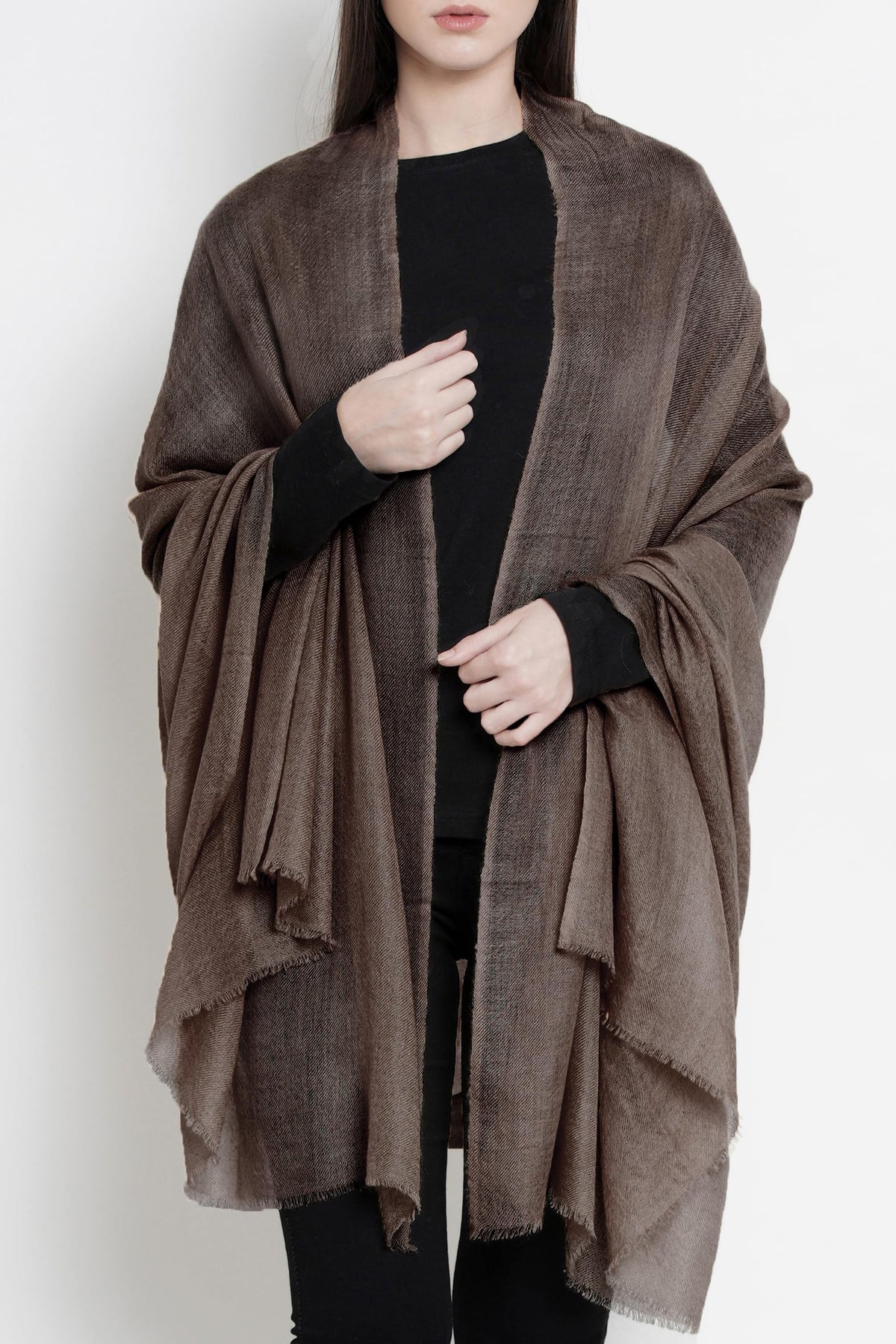 Large Warm Cashmere Pashmina Scarf Made in Kashmir with Gift Box