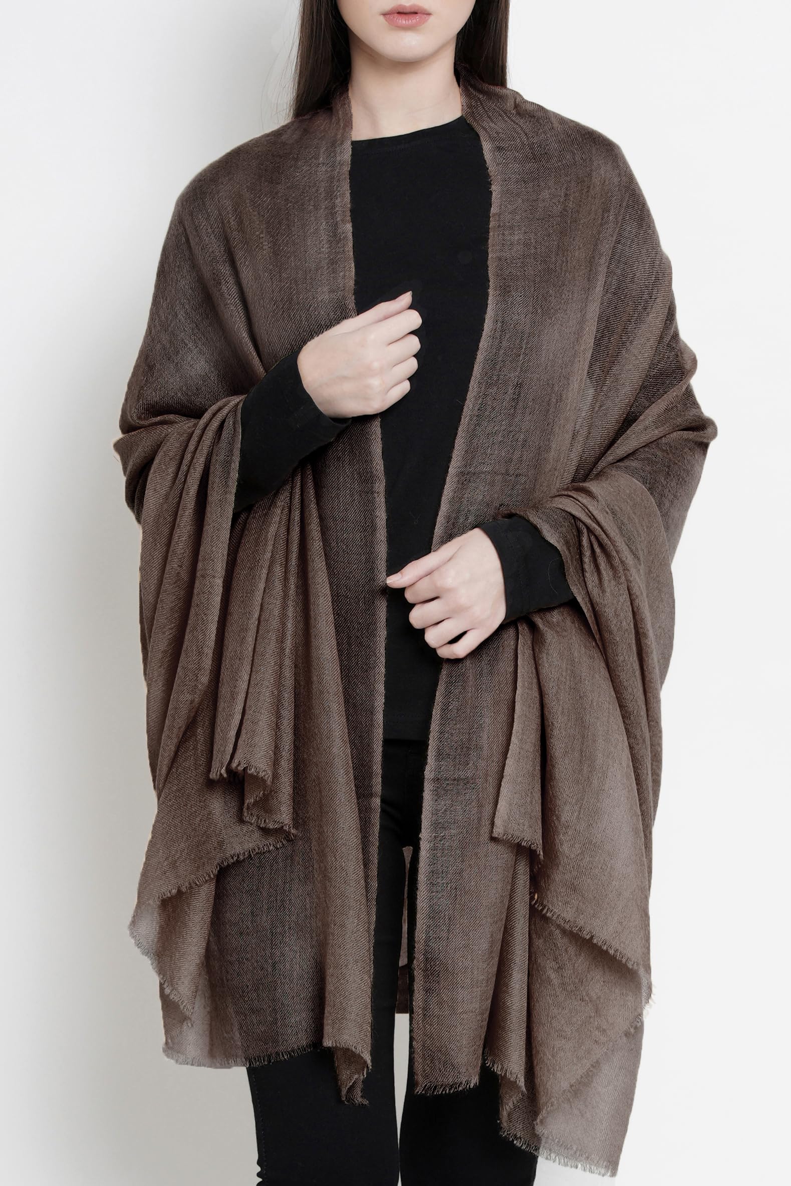 Large Warm Cashmere Pashmina Scarf Made in Kashmir with Gift Box