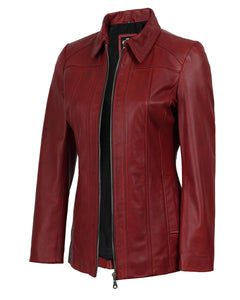 Lambskin Leather Blazer Jacket Casual Coat