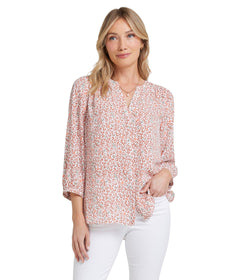 Womens Sleeveless Pintuck Top