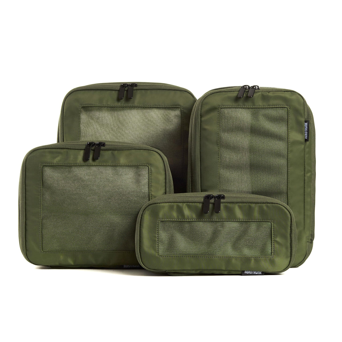 Double Zipper Compression Packing Cubes for Travel