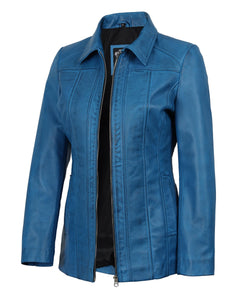 Lambskin Leather Blazer Jacket Casual Coat