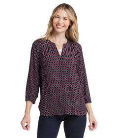 Womens Sleeveless Pintuck Top