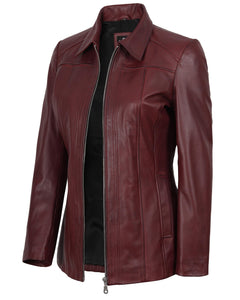 Lambskin Leather Blazer Jacket Casual Coat