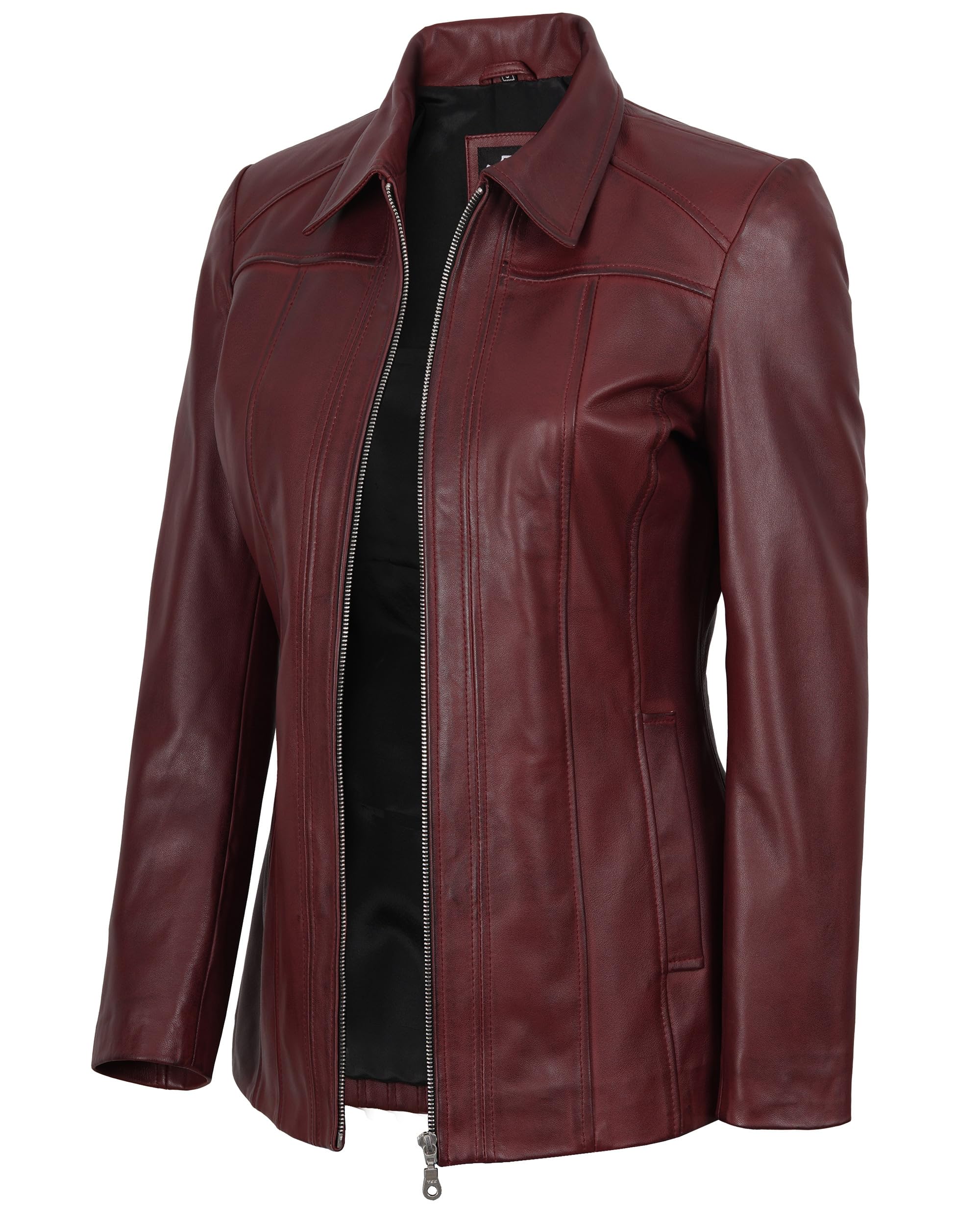 Lambskin Leather Blazer Jacket Casual Coat