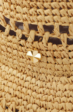 Open Weave Natural Sun Hat for Women