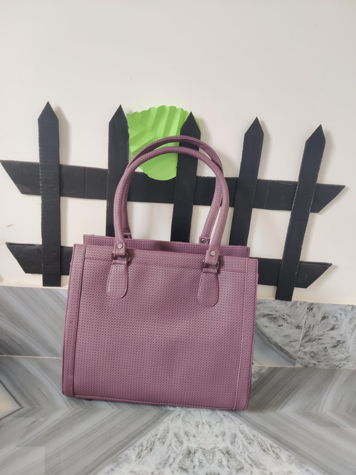 Womens Purple Shoulder Bag with Crossbody Strap