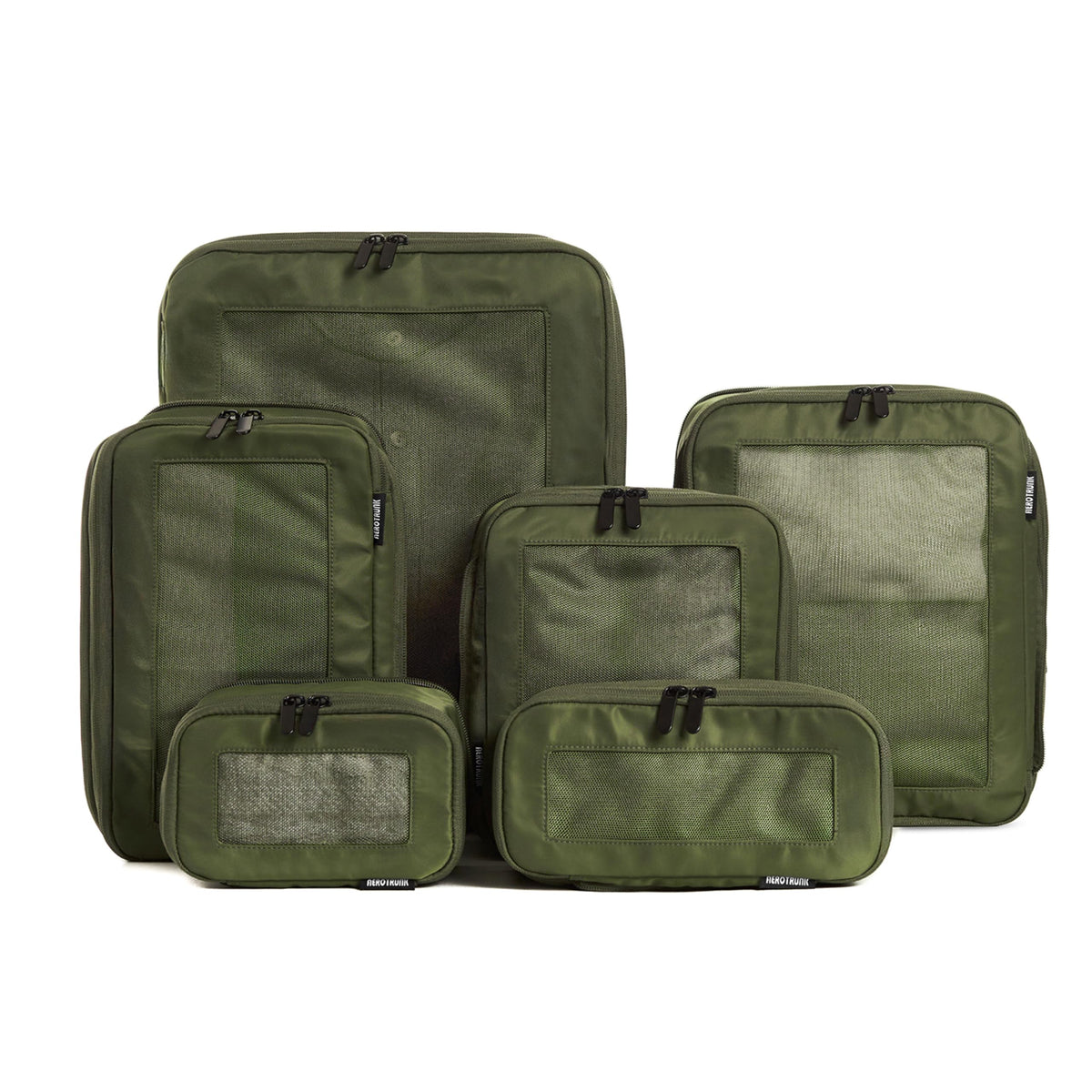 Double Zipper Compression Packing Cubes for Travel