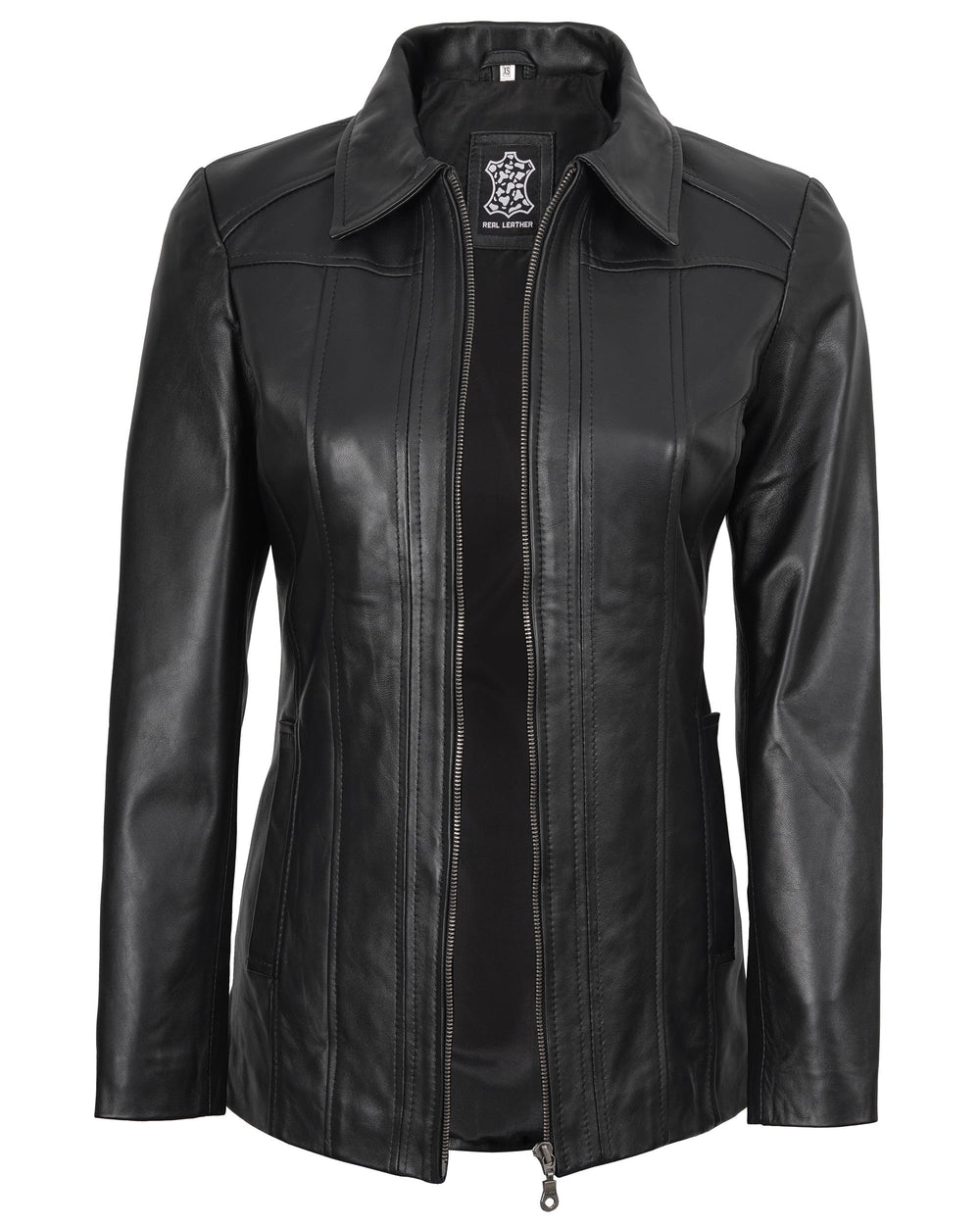 Lambskin Leather Blazer Jacket Casual Coat