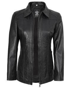 Lambskin Leather Blazer Jacket Casual Coat