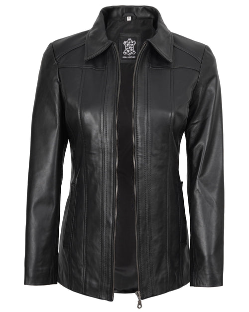Lambskin Leather Blazer Jacket Casual Coat