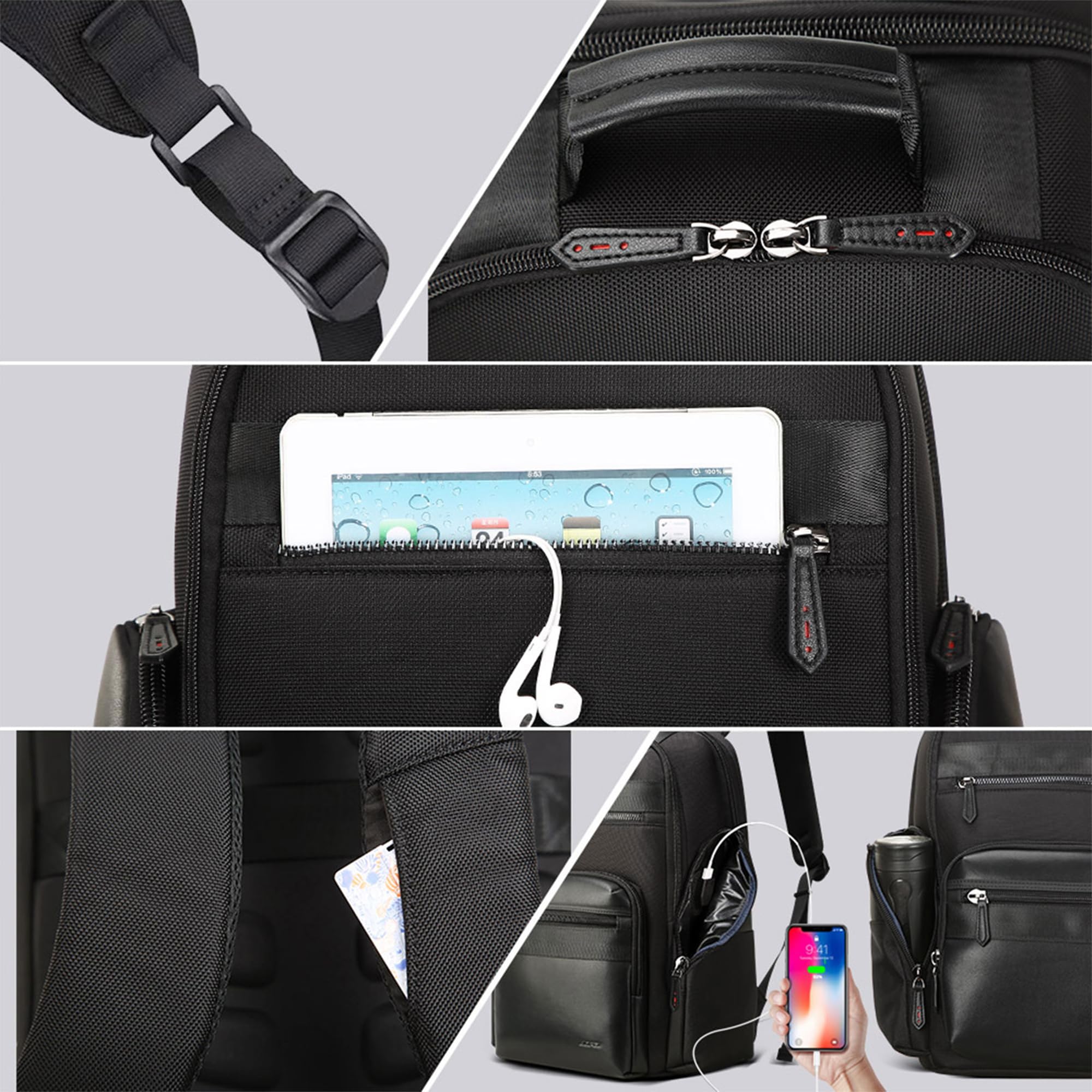 Anti Theft Business Laptop Travel Backpack for Men