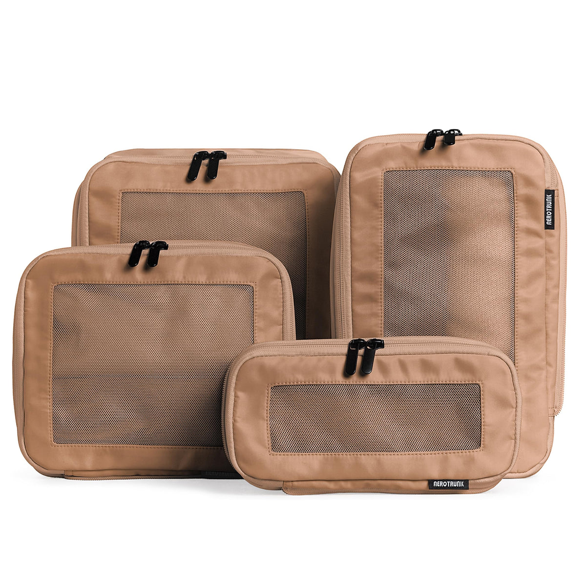 Double Zipper Compression Packing Cubes for Travel
