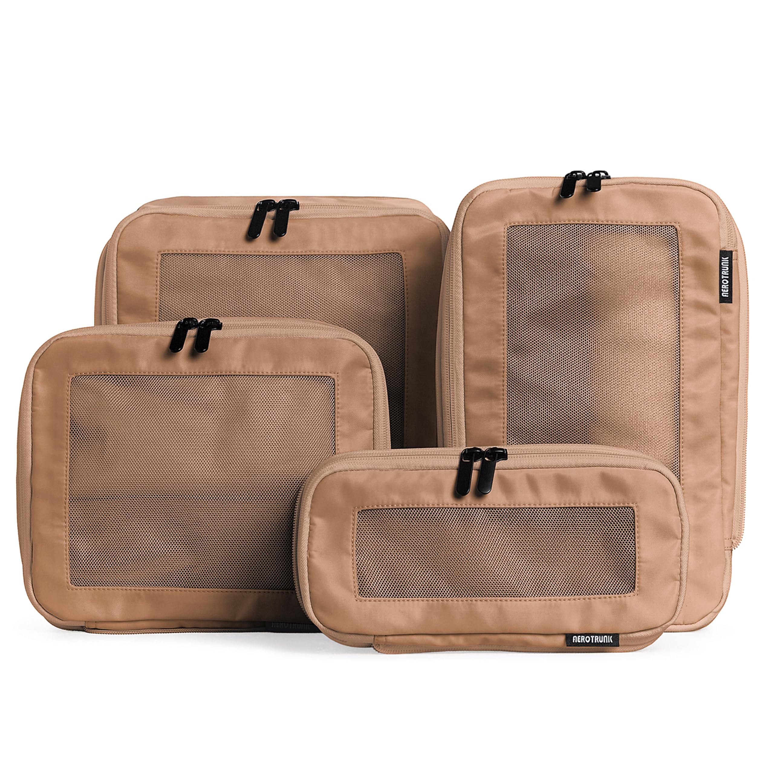Double Zipper Compression Packing Cubes for Travel