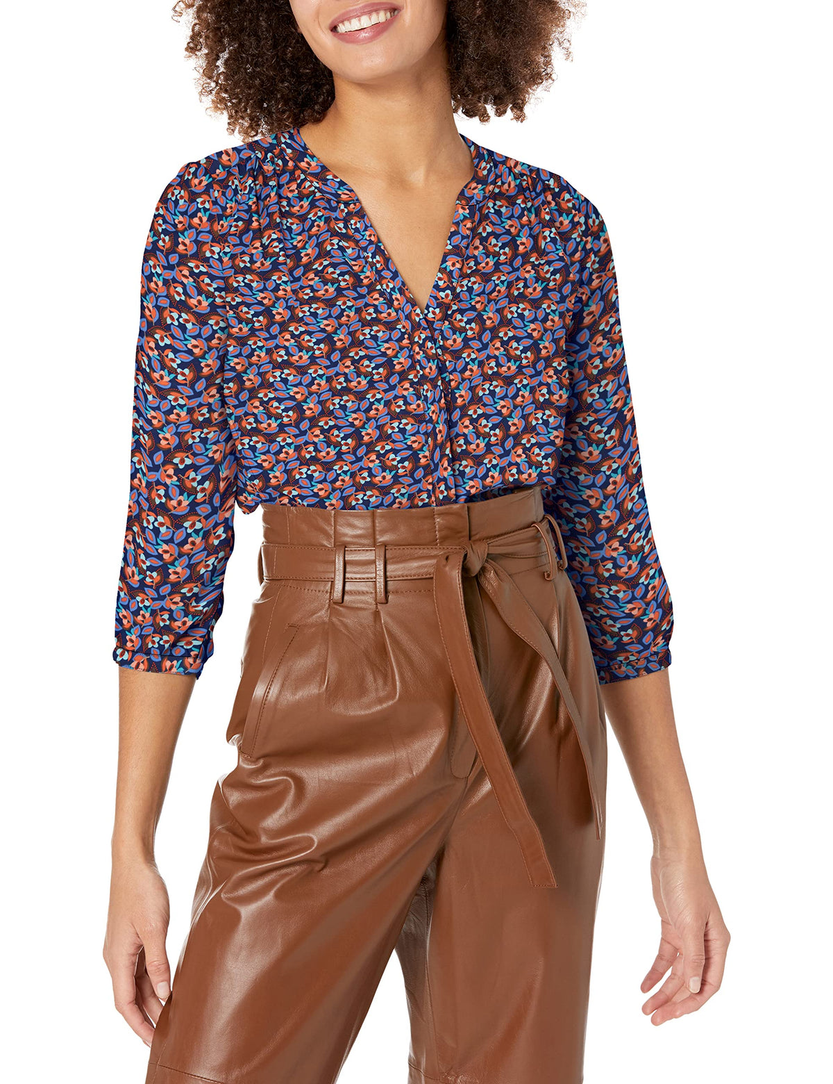 Womens Sleeveless Pintuck Top