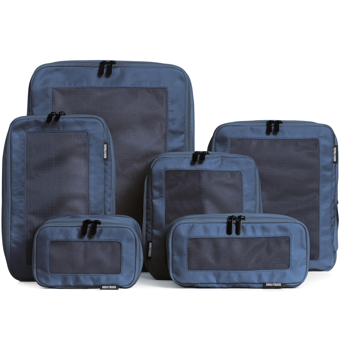 Double Zipper Compression Packing Cubes for Travel