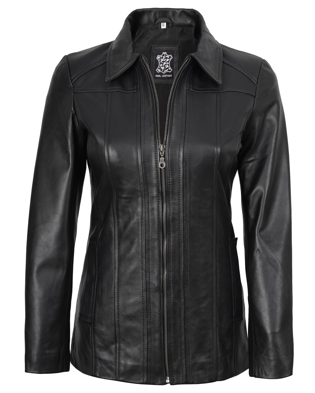 Lambskin Leather Blazer Jacket Casual Coat