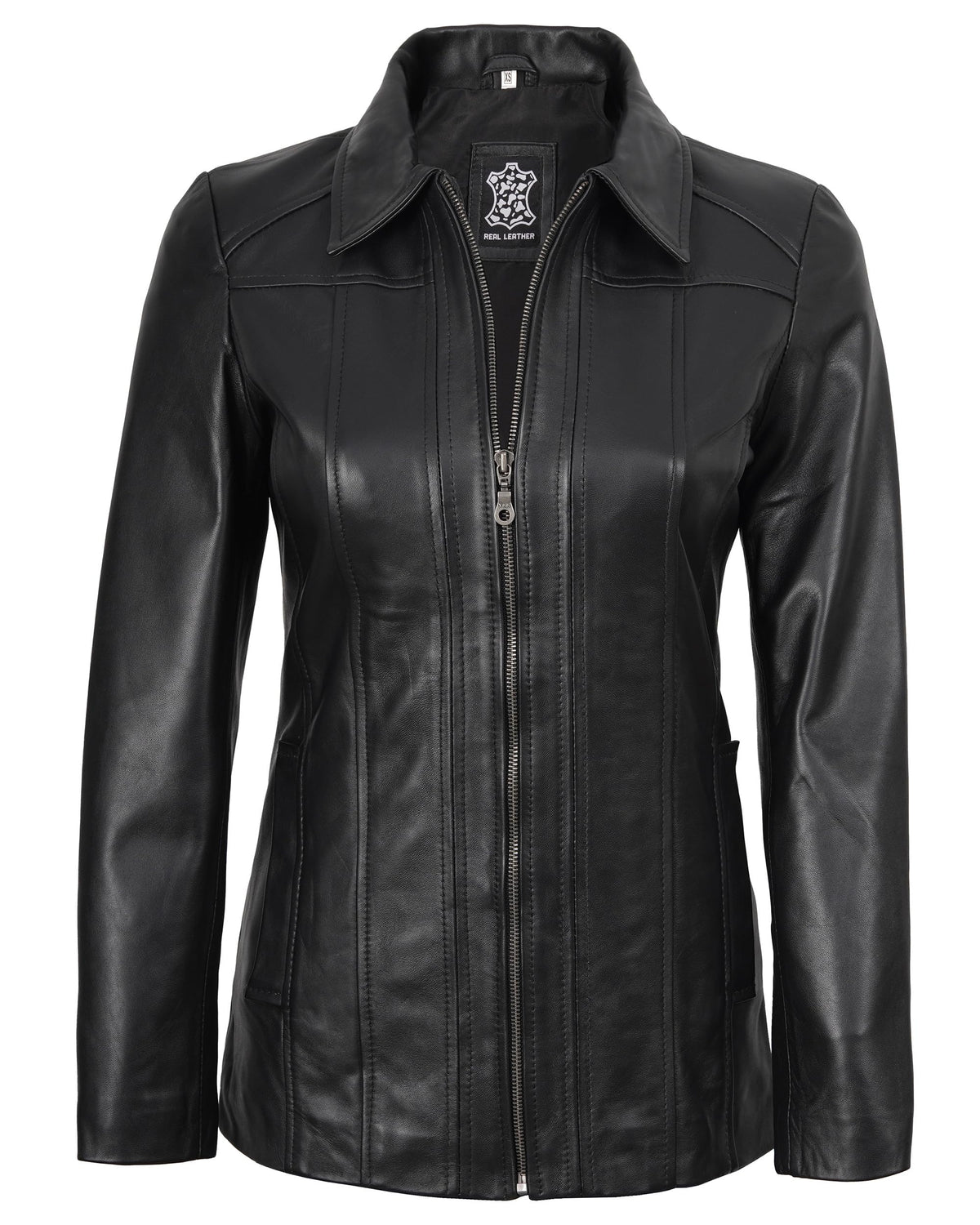 Lambskin Leather Blazer Jacket Casual Coat