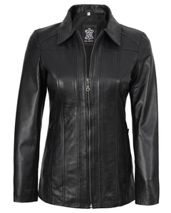 Lambskin Leather Blazer Jacket Casual Coat