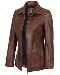 Lambskin Leather Blazer Jacket Casual Coat