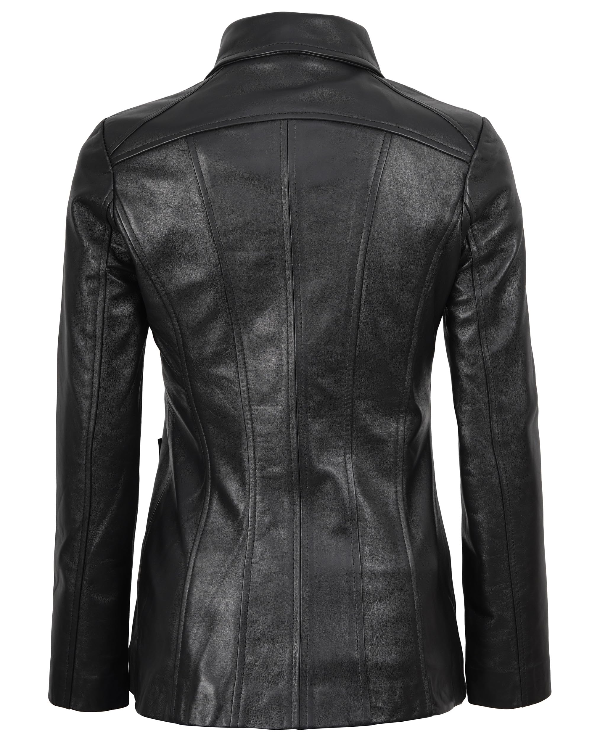 Lambskin Leather Blazer Jacket Casual Coat